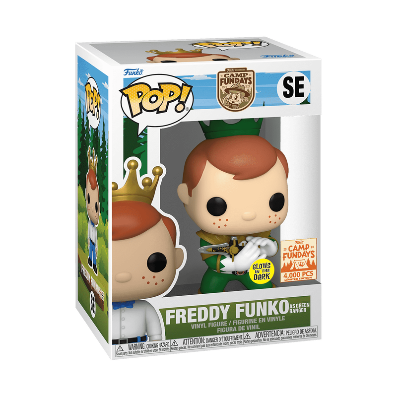 Pop! Freddy Funko as Green Ranger (Glow), , hi-res view 2